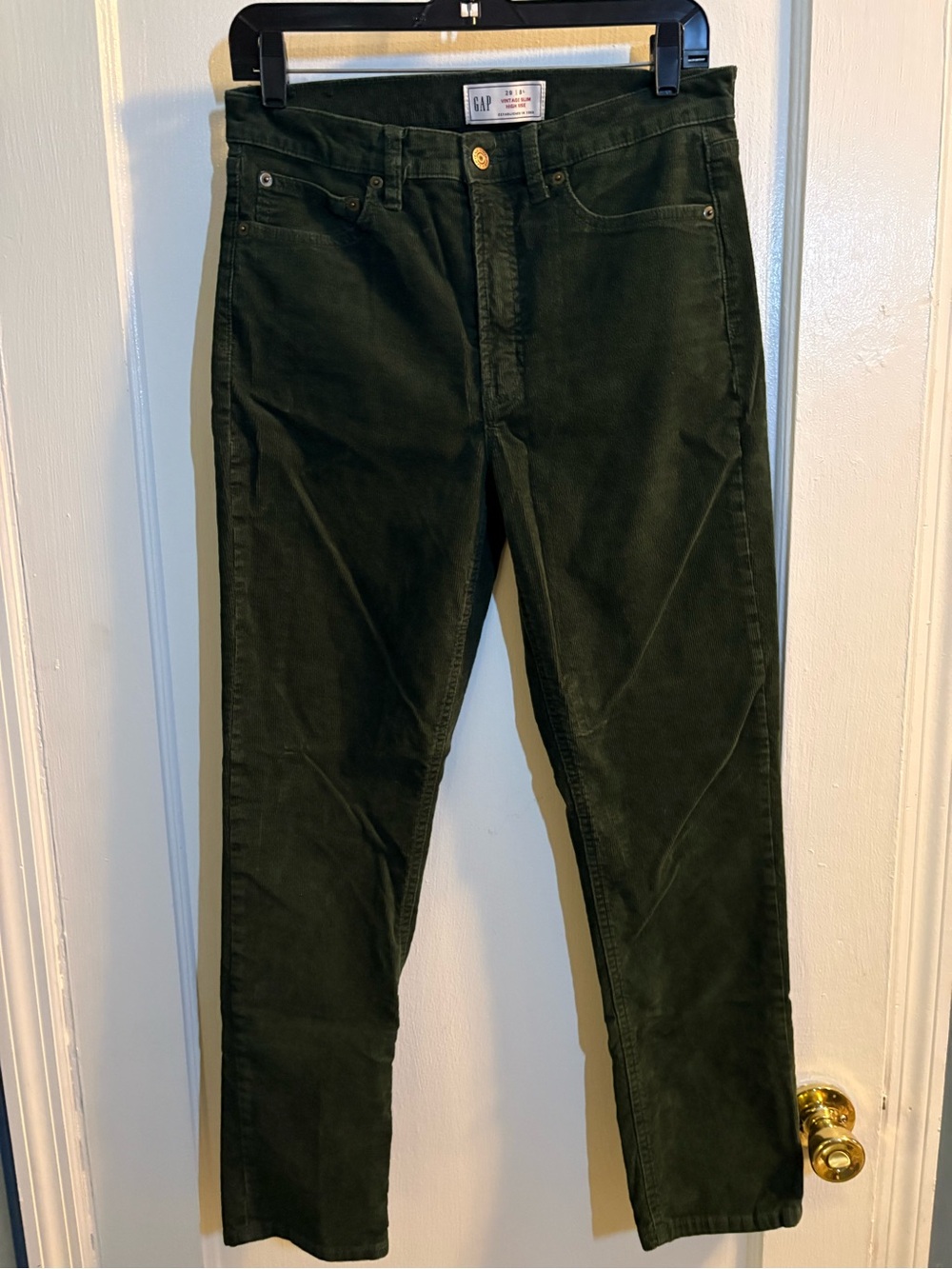GAP Women’s Dark Green Corduroy Pants